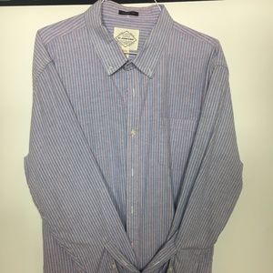 St. Johns Bay - Button Up - Blue & Red - XXL